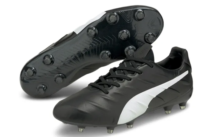 Puma King Platinum 21  FG/AG - Black/White
